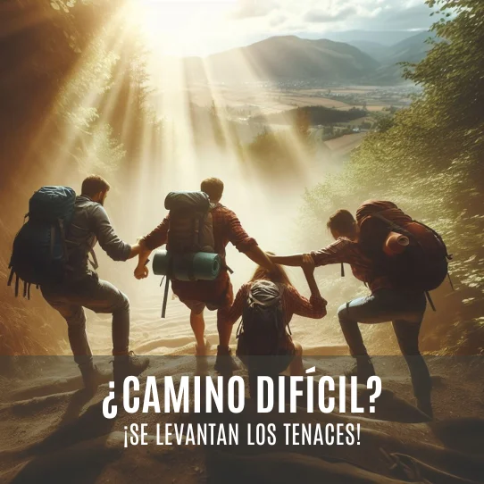 ¿Camino difícil? ¡Se levantan los tenaces!